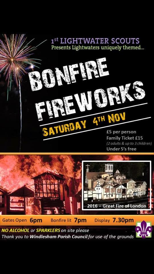Lightwater Scouts Fireworks 2017
